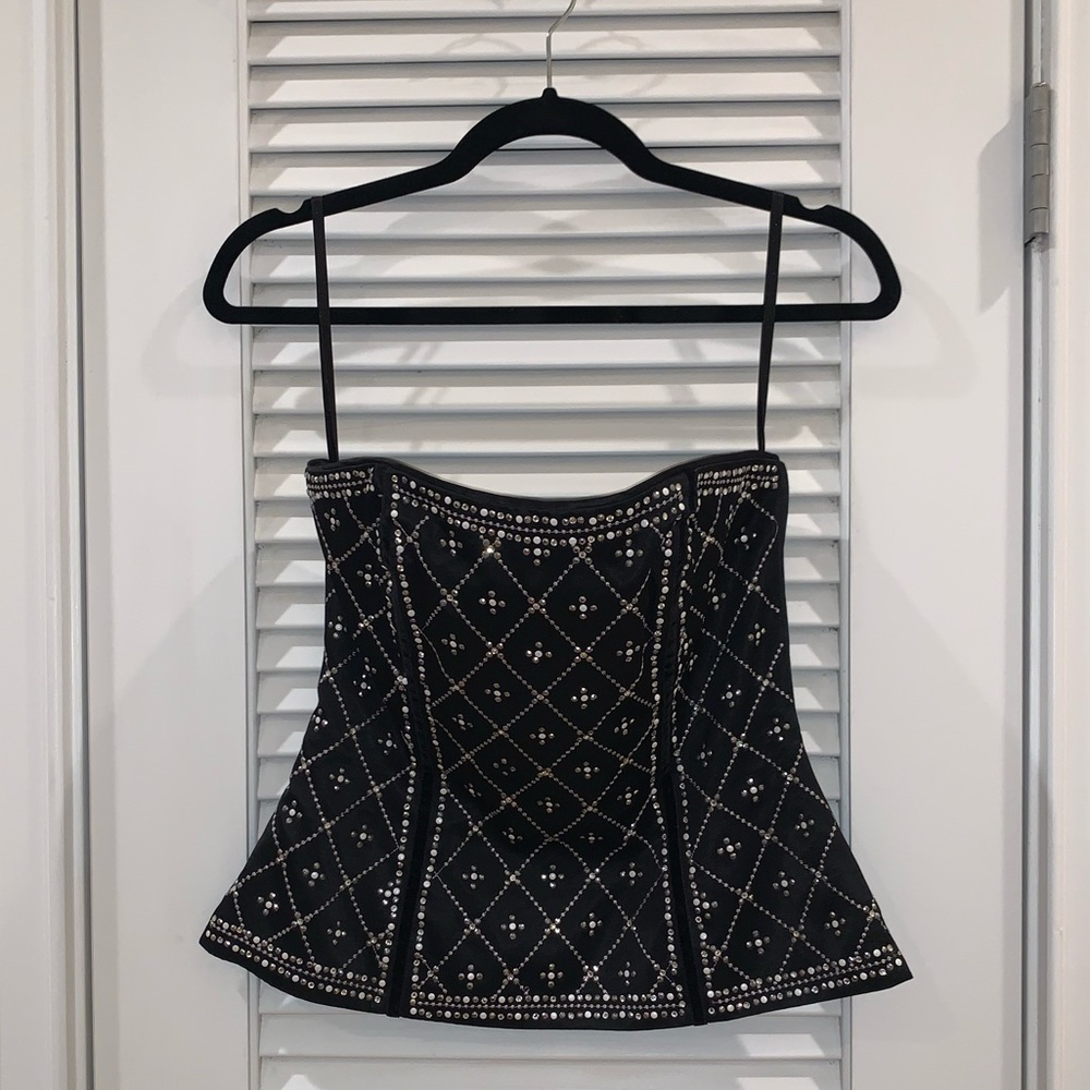 White House Black Market black corset top size 2
